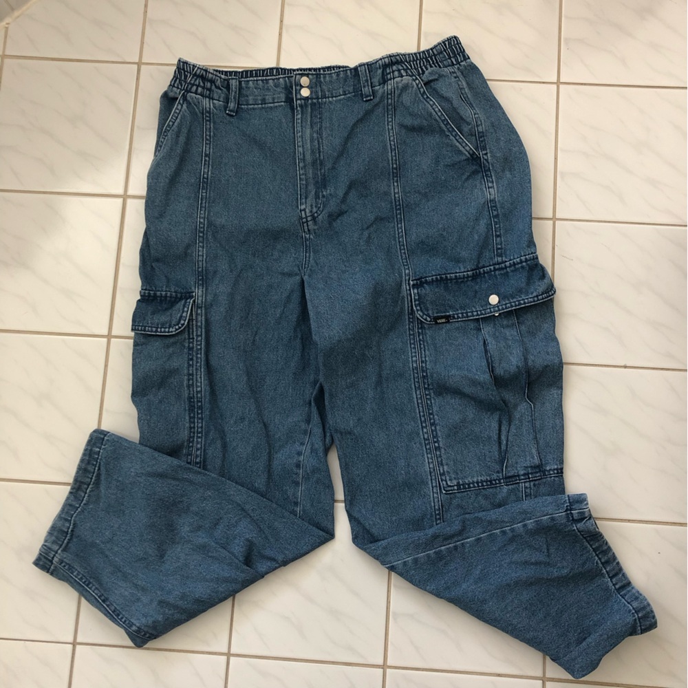 VANS - denim cargo pants, size XL